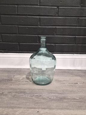 Beautiful blue Glass Demijohn – Perfect Farmhouse Decor Piece